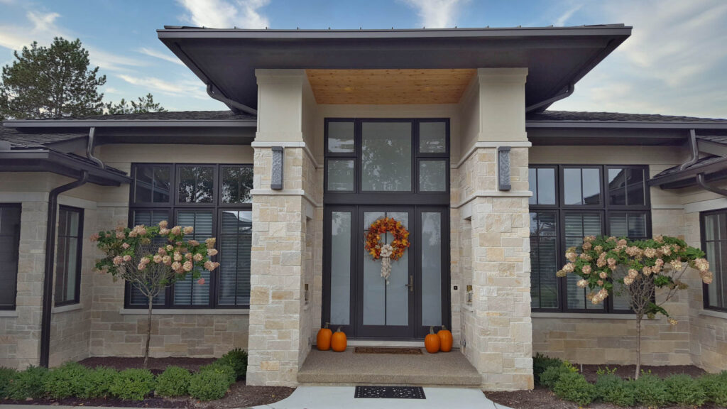 Modern Prairie Home Design - Entry